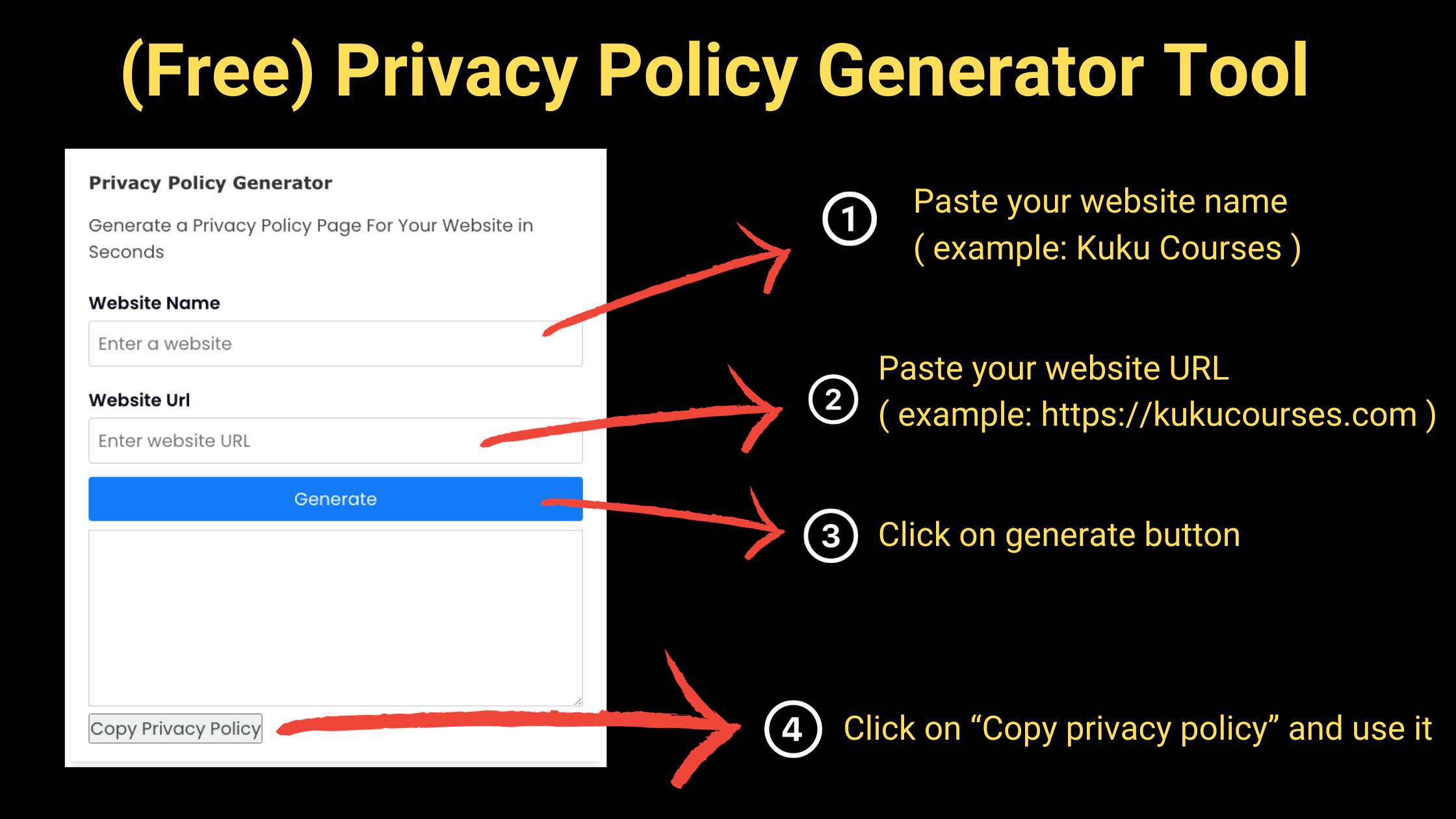 You are currently viewing Free Privacy Policy Generator Tool: Privacy Policy For Website
