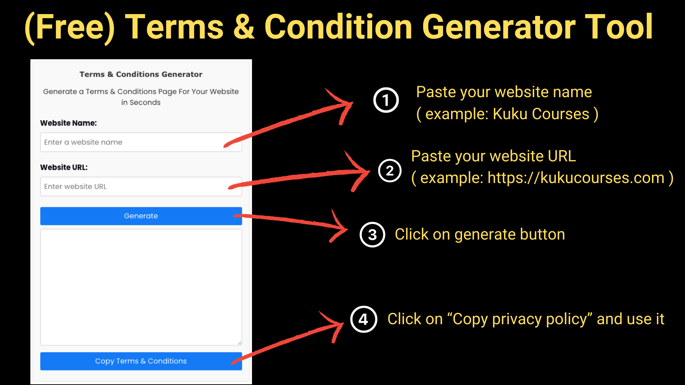You are currently viewing Free Terms and Conditions Generator: Generate T&C For Website!